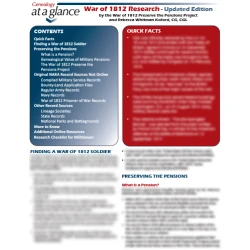 Genealogy at a Glance: War of 1812 Research. Updated Edition