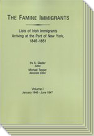 The Famine Immigrants. 7 Volume Set