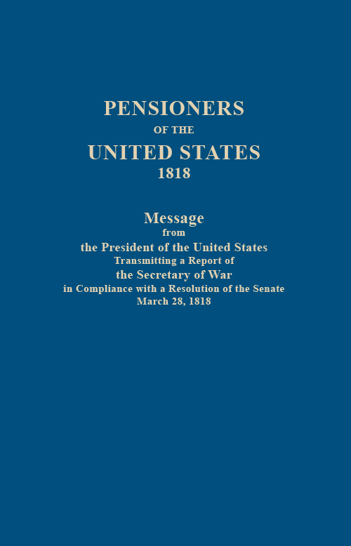 Pensioners of the United States, 1818