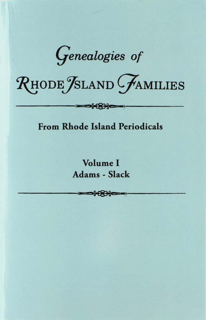Genealogies of Rhode Island Families