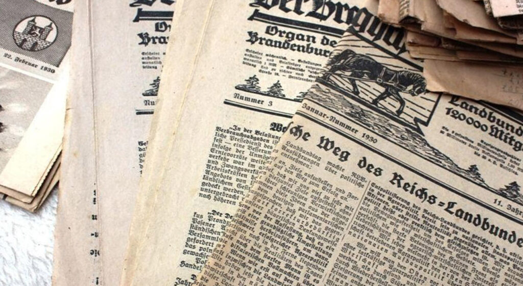German Research without Historic German Newspapers Online