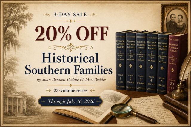 Sale on Historical Southern Families Volumes