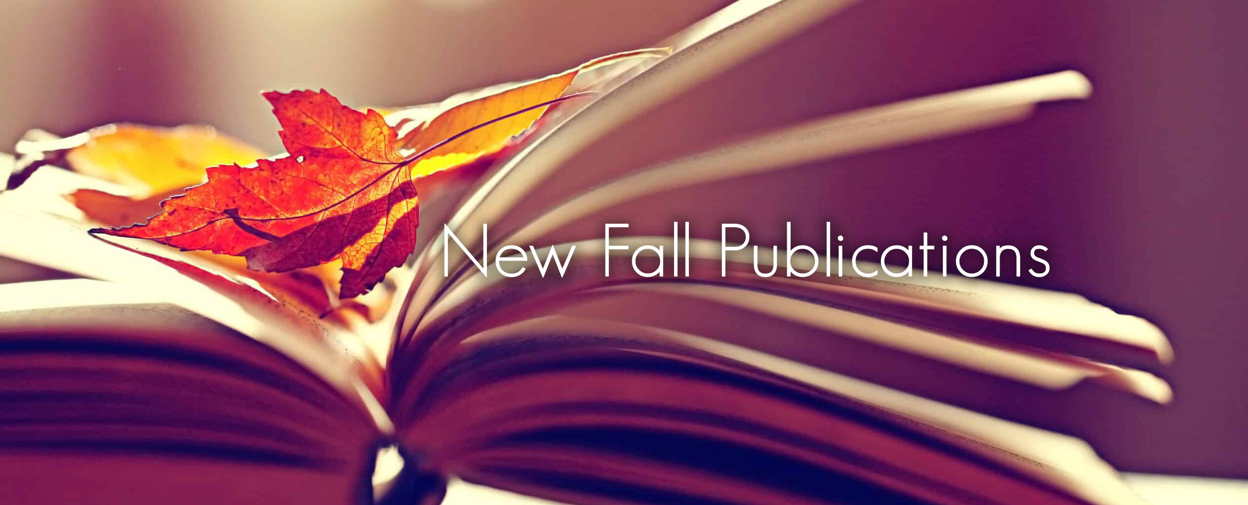 More New Fall Publications