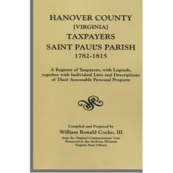 Hanover County [VA] Taxpayers (St. Paul's Parish), 1782-1815
