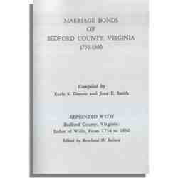 Marriage Bonds of Bedford County, Virginia, 1755-1800