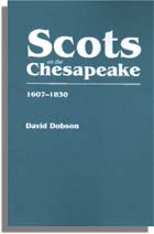 Scots On the Chesapeake, 1607-1830