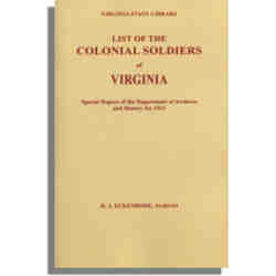List of the Colonial Soldiers of Virginia