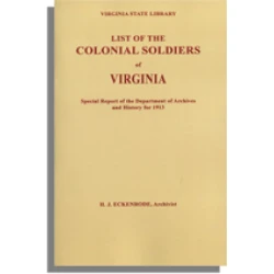 List of the Colonial Soldiers of Virginia