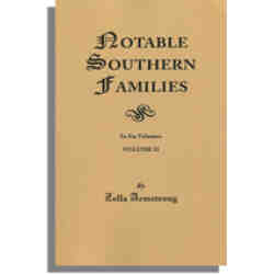 Notable Southern Families, Volume II