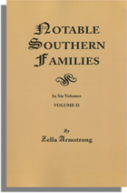 Notable Southern Families, Volume II