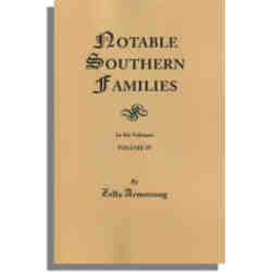 Notable Southern Families, Volume IV