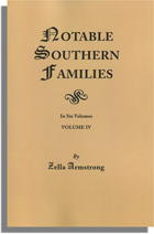 Notable Southern Families, Volume IV