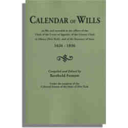 [New York] Calendar of Wills