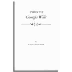 Index to Georgia Wills