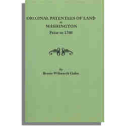 Original Patentees of Land at Washington Prior to 1700