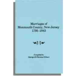 Marriages of Monmouth County, New Jersey, 1795-1843