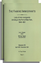 The Famine Immigrants [Vol. VII]
