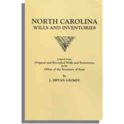 North Carolina Wills and Inventories