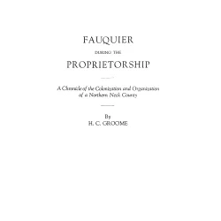 Fauquier During the Proprietorship