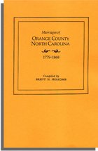 Marriages of Orange County, North Carolina, 1779-1868