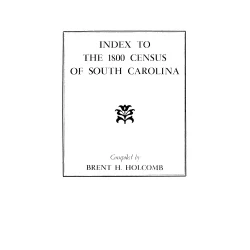 Index to the 1800 Census of South Carolina