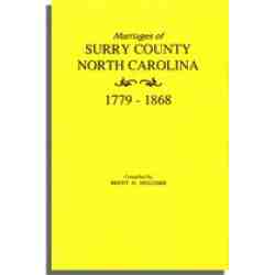 Marriages of Surry County, North Carolina 1779-1868