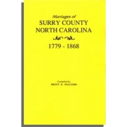 Marriages of Surry County, North Carolina 1779-1868