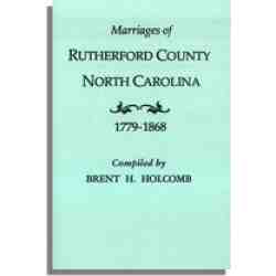 Marriages of Rutherford County, North Carolina, 1779-1868