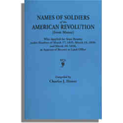 Names of Soldiers of the American Revolution [from Maine]