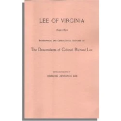 Lee of Virginia, 1642-1892