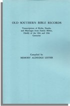 Old Southern Bible Records
