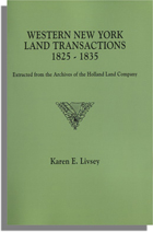 Western New York Land Transactions, 1825-1835