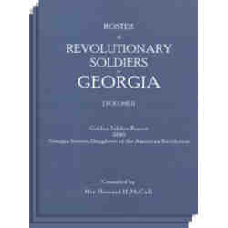 Roster of Revolutionary Soldiers in Georgia