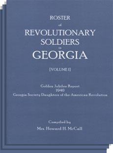 Roster of Revolutionary Soldiers in Georgia
