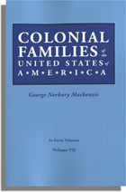 Colonial Families of the United States of America, Volume VII