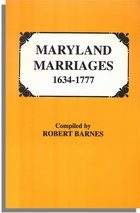 Maryland Marriages, 1634-1777