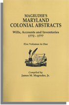 Magruder's Maryland Colonial Abstracts