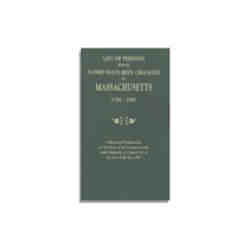 List of Persons Whose Names Have Been Changed in Massachusetts, 1780-1892. Second Edition
