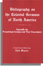 Bibliography on the Colonial Germans of North America