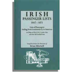 Irish Passenger Lists, 1847-1871