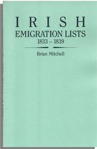 Irish Emigration Lists, 1833-1839