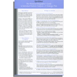 QuickSheet: The Historical Biographer’s Guide to Individual Problem Analysis