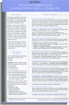 QuickSheet: The Historical Biographer’s Guide to Individual Problem Analysis