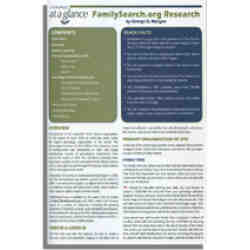Genealogy at a Glance: FamilySearch.org Research