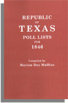 Republic of Texas Poll Lists for 1846