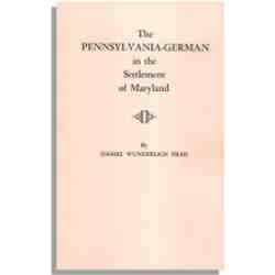 The Pennsylvania-German in the Settlement of Maryland