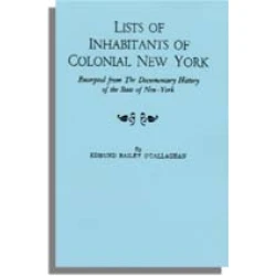 Lists of Inhabitants of Colonial New York
