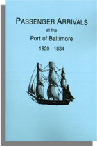 Passenger Arrivals at the Port of Baltimore, 1820-1834
