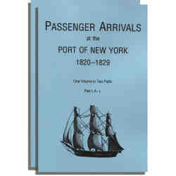 Passenger Arrivals at the Port of New York, 1820-1829