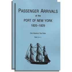 Passenger Arrivals at the Port of New York, 1820-1829